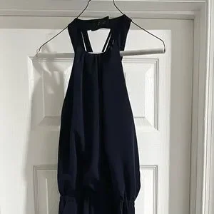 Jessica Simpson halter neck navy blue gown Size 4